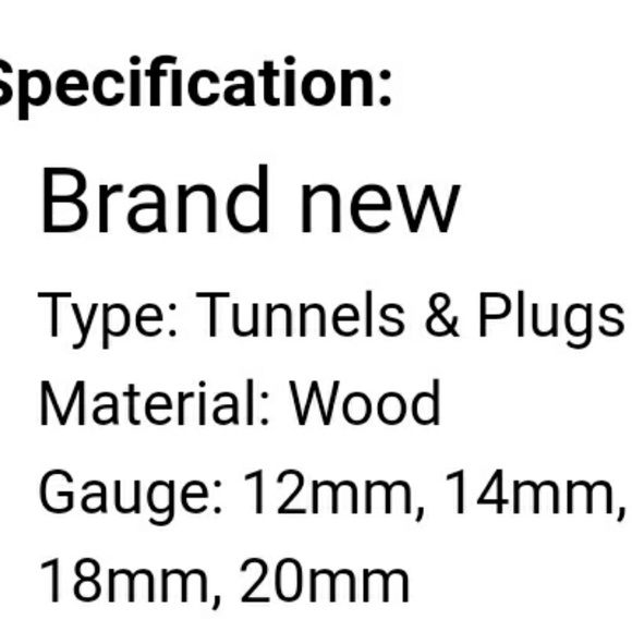 Mermaid ear guage/tunnel/plug - Picture 2 of 3